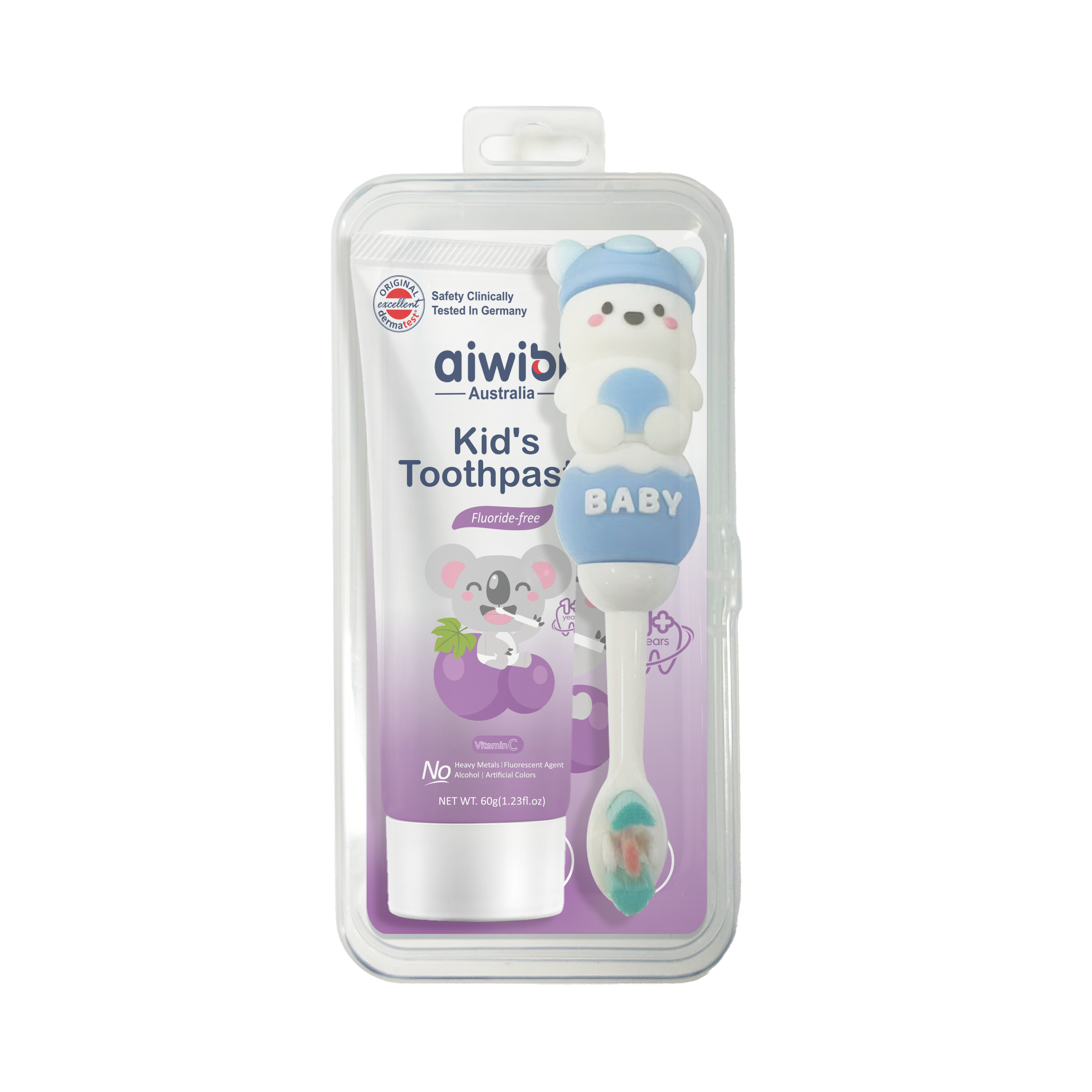 Aiwibi Baby Toothbrush & Toothpaste Set