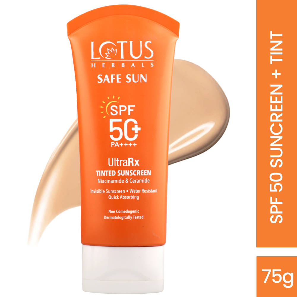 Lotus Herbals Safesun Ultrarx UV/Blue Filters Tinted Sunscreen SPF 50+ PA++++