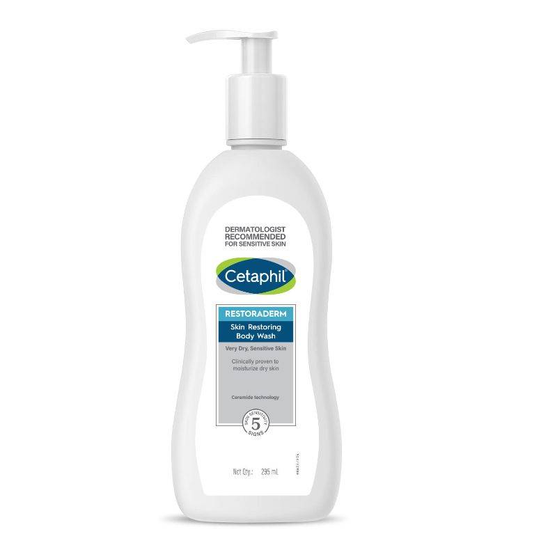 Cetaphil Restoraderm Body Wash Repairs Skin Barrier for Dry Itchy Irritated Skin