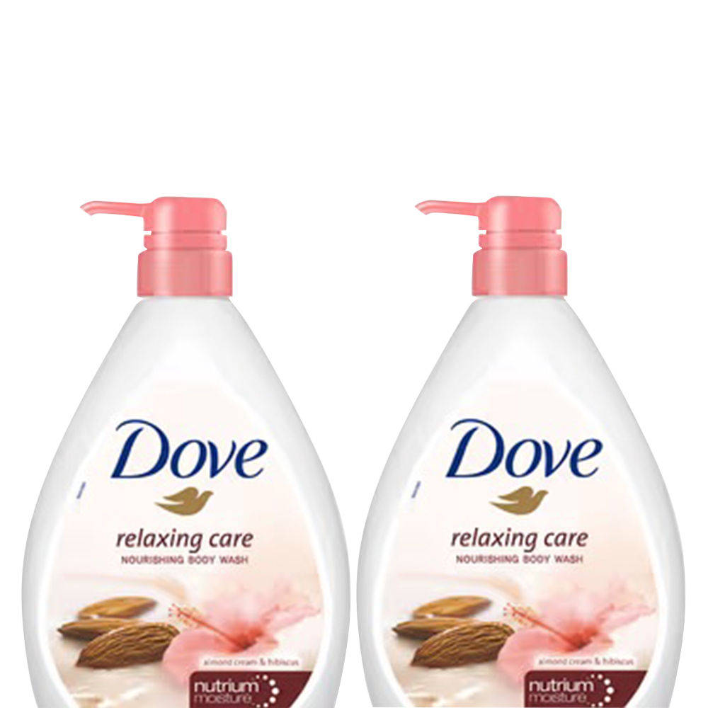 Dove Relaxing Care Almond Cream & Hibiscus Nourishing Body Wash - Pack of 2
