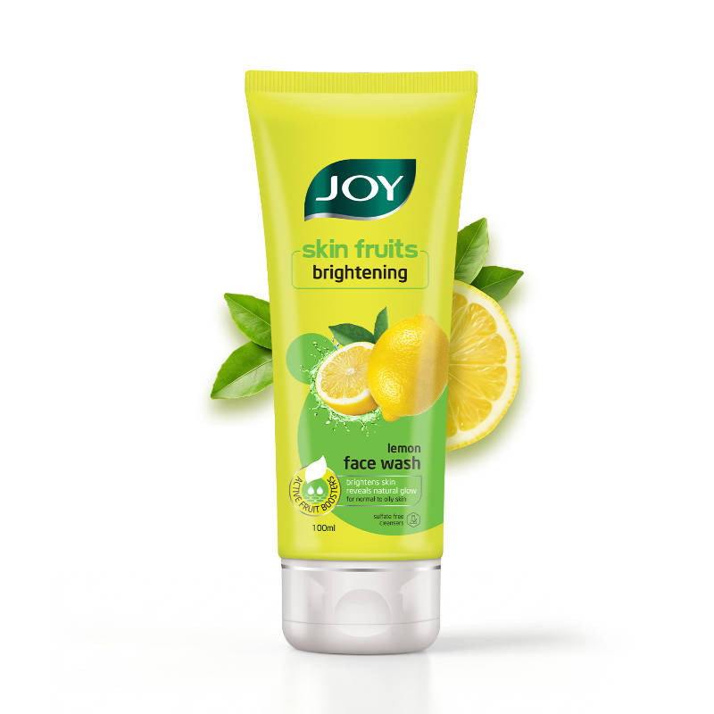Joy Skin Fruits Lemon Brightening Face Wash, with Vitamin C for Oil Control