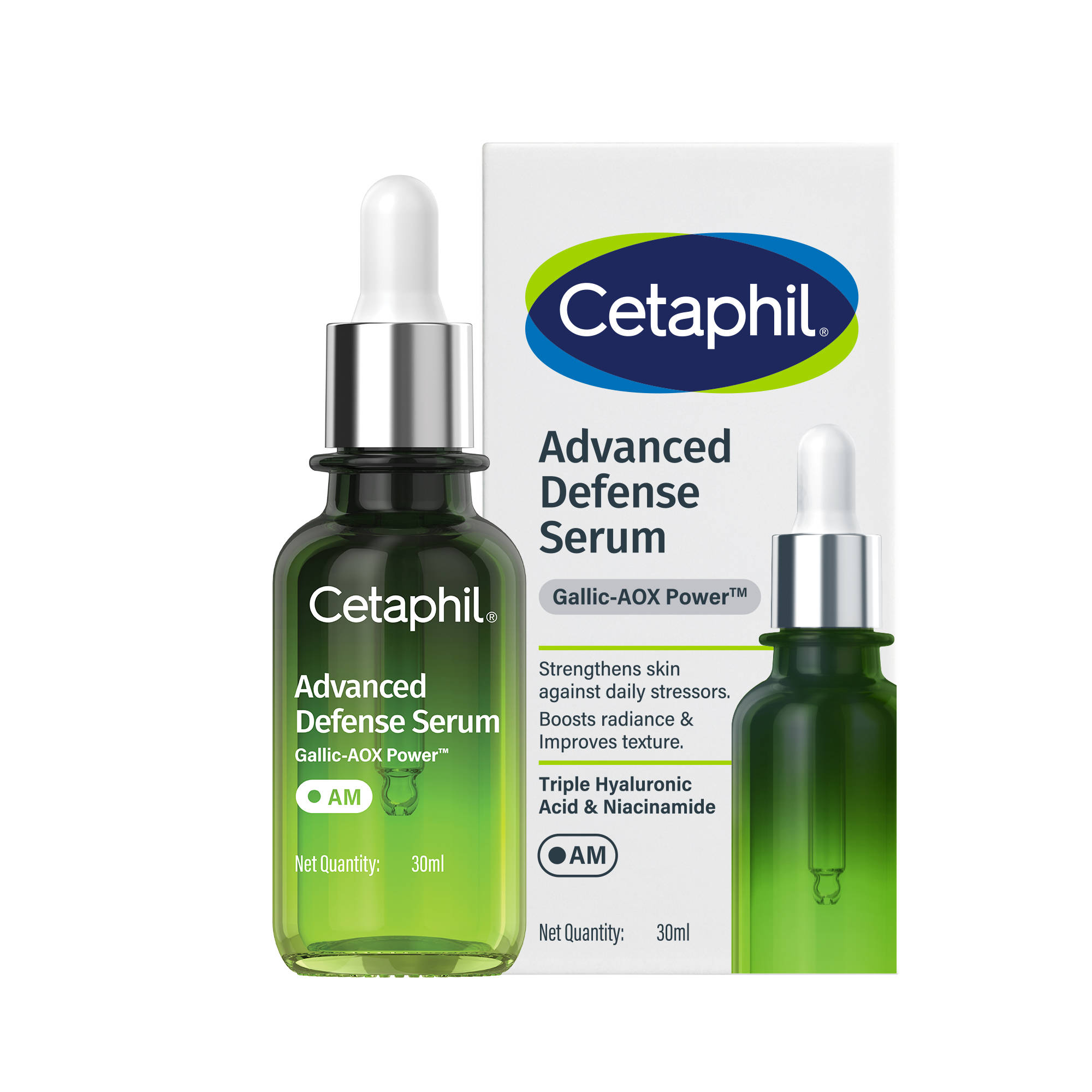 Cetaphil Advanced Defence Serum With Gallic AOX For Youthful, Visibly Radiant Skin