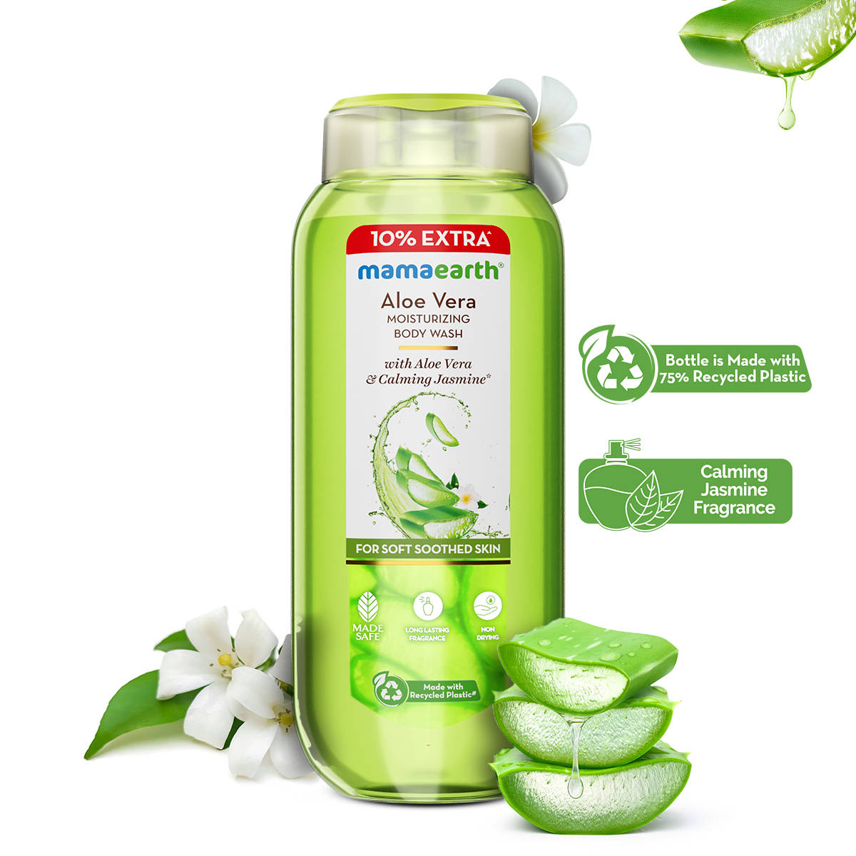 Mamaearth Aloe Vera Moisturizing Body Wash with Aloe Vera & Calming Jasmine Scent