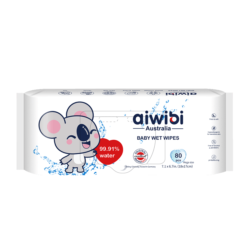 Aiwibi 99.91% Pure Water Wipes 80Pcs