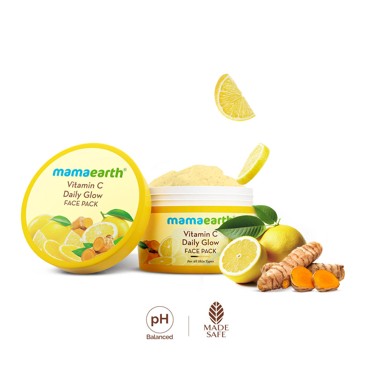 Mamaearth Vitamin C Daily Glow Face Pack for Refreshing, Rejuvenating & Brightening Skin