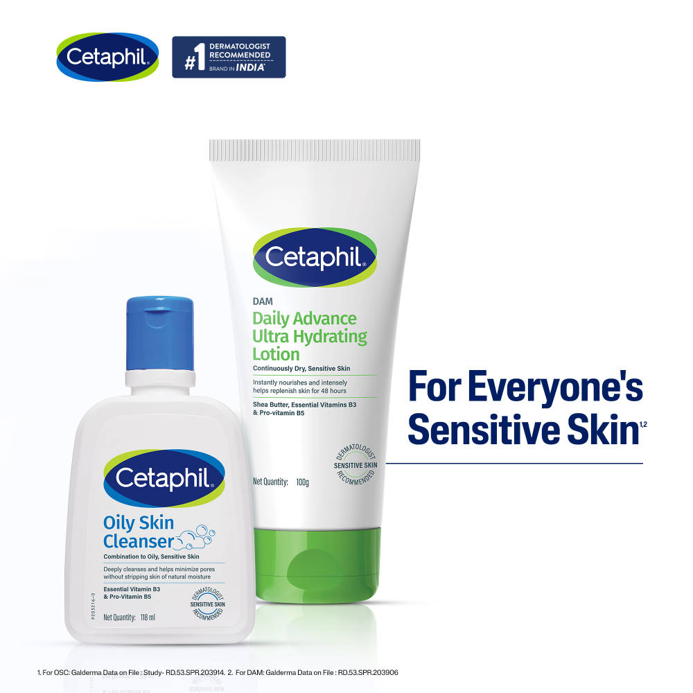 Cetaphil Oily Skin Cleanser & Hydrating Combo For Sensitive Skin