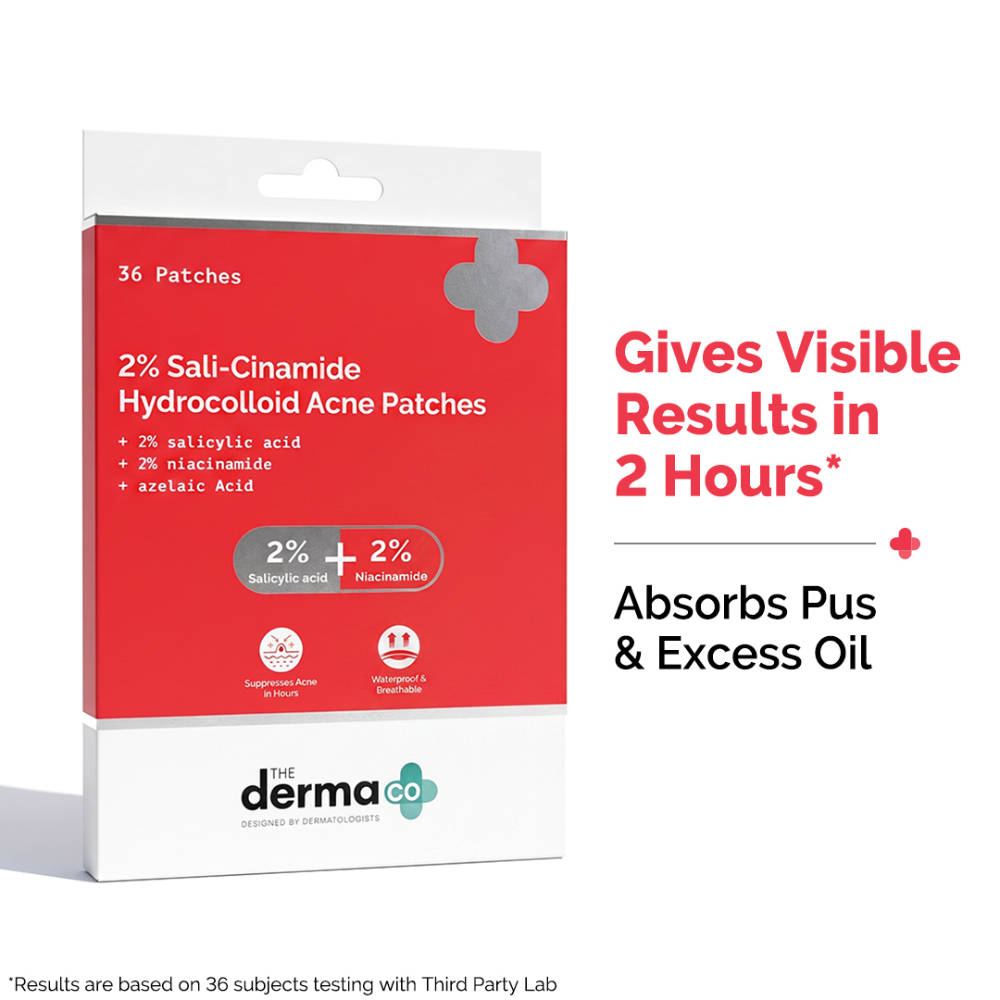 The Derma Co 2% Sali-Cinamide Hydrocolloid Acne Patches
