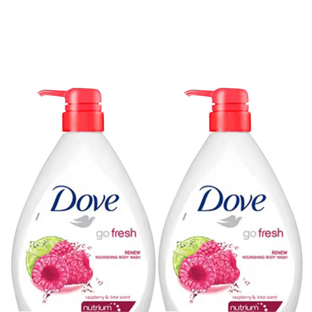 Dove Renewing Raspberry Body Wash - Pack of 2