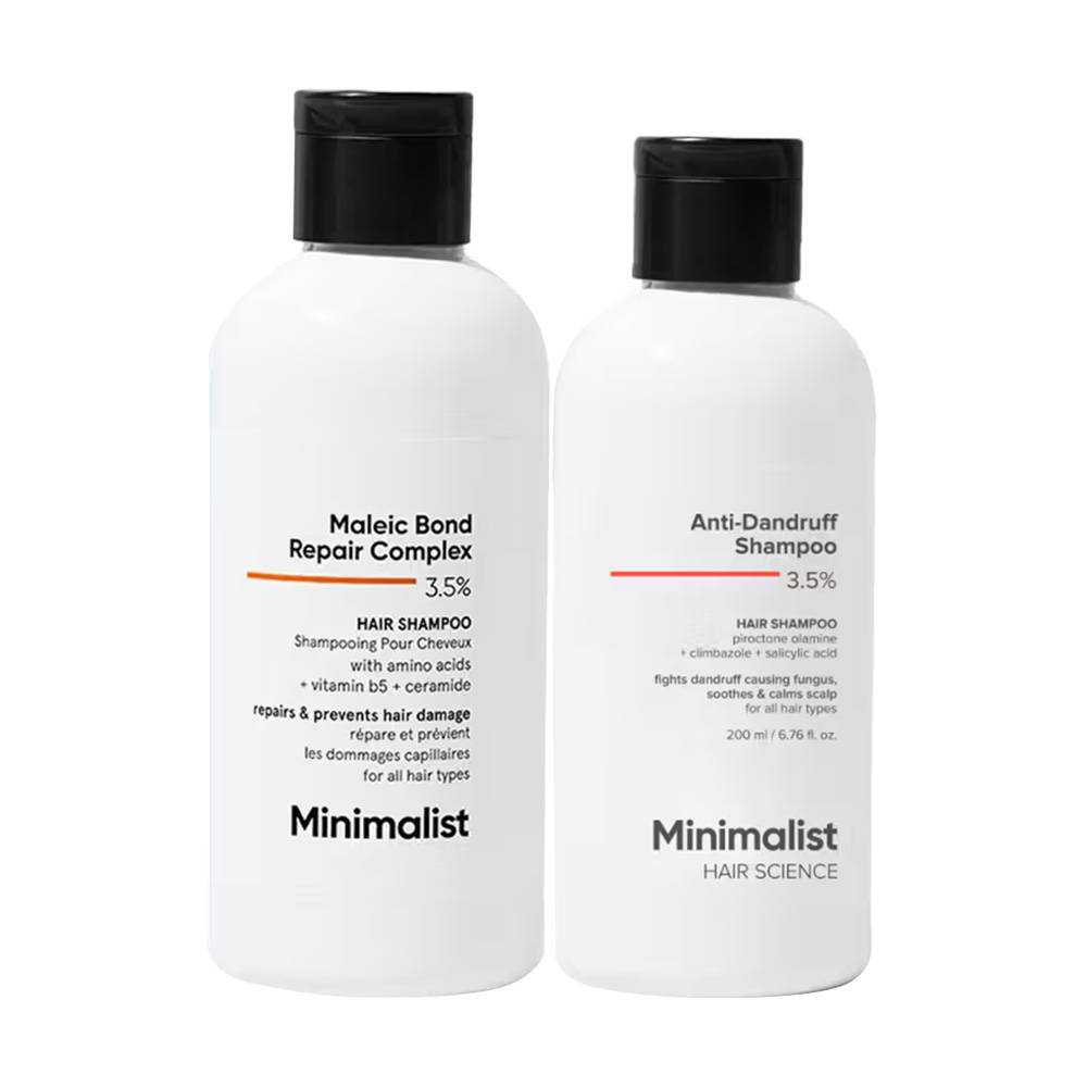 Minimalist Bond Repair & Anti Dandruff Shampoo Combo