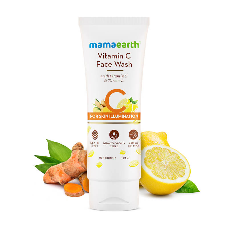 Mamaearth Vitamin C Face Wash With Vitamin C And Turmeric For Skin Illumination