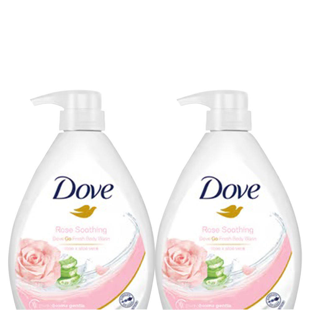 Dove Soothing Rose & Aloe Vera Body Wash - Pack of 2