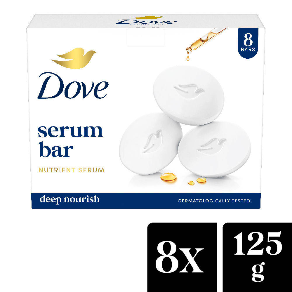 Dove Cream Beauty Bathing Soap Bar with Moisturising Cream - Pack of 8