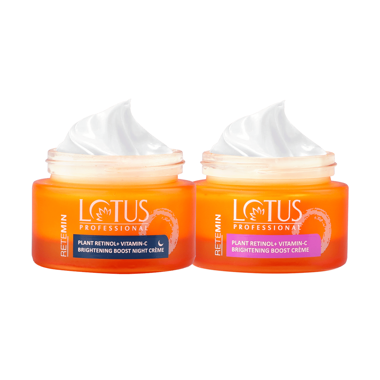 Lotus Herbals Lotus Professional Retemin Plant Retinol + Vitamin C Brightening Boost Day & Night Creme Combo