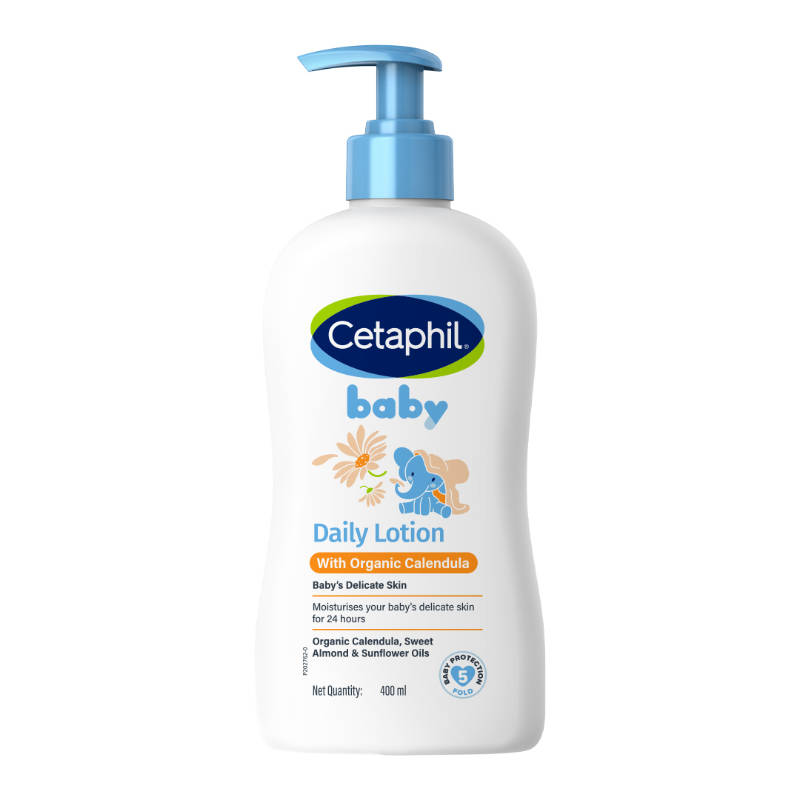 Cetaphil Baby Daily Lotion With Organic Calendula - 5 Fold Protection & 24-Hour Hydration