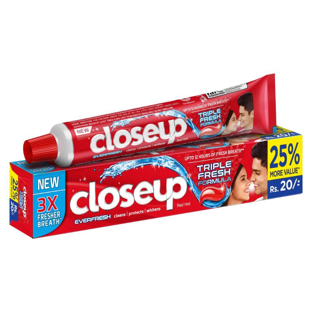Close Up Closeup Triple Fresh Red Hot Gel Toothpaste