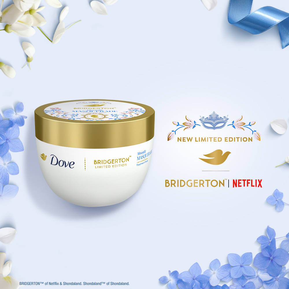 Dove Limited Edition Dove Bridgerton Moonlit Masquerade Hydrating Hair Mask for dry, dull hair