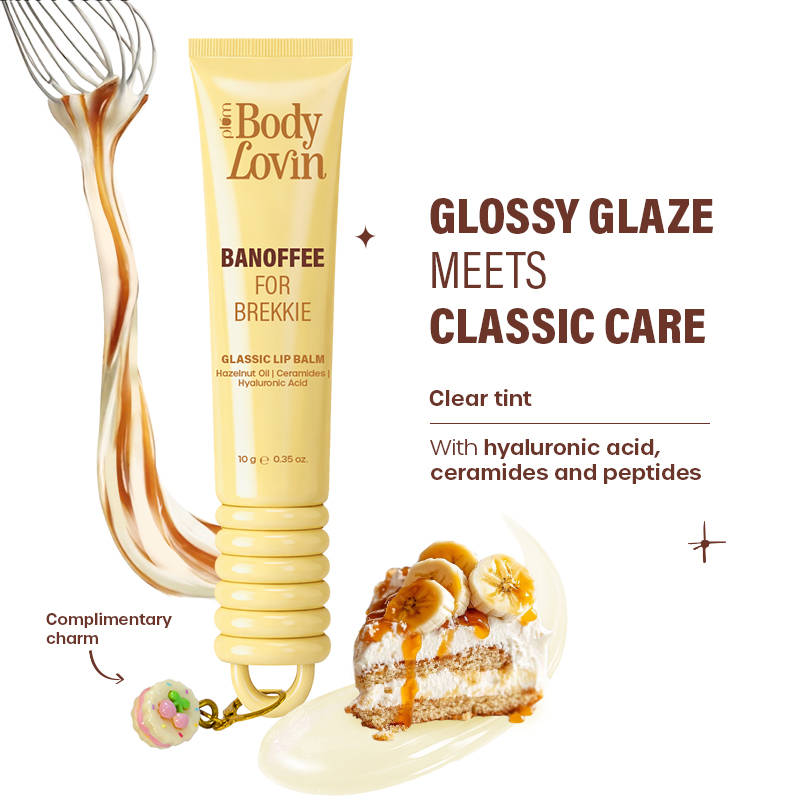 Plum BodyLovin' Banoffee For Brekkie Glassic Lip Balm - Clear Gloss
