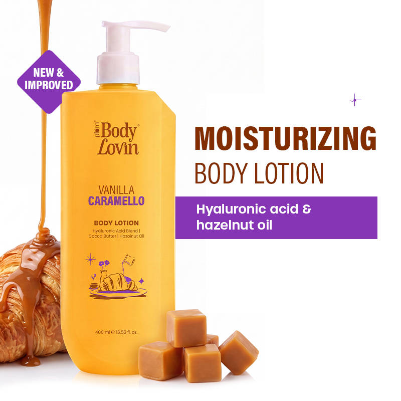 Plum BodyLovin Vanilla Caramello Bestselling Body Lotion for Dry, Normal & All Skin type