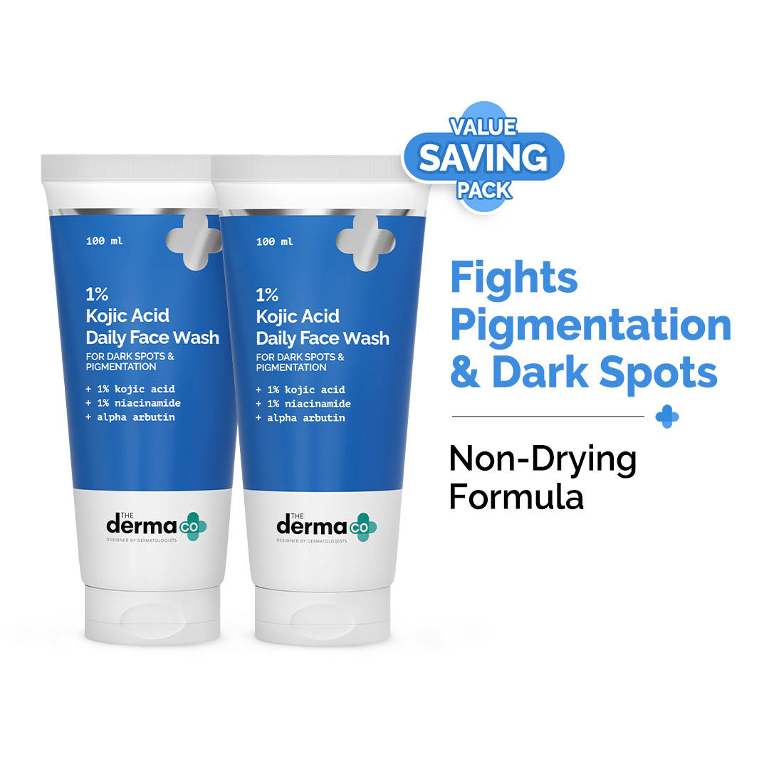 The Derma Co 1% Kojic Acid Face Wash - Pack Of 2