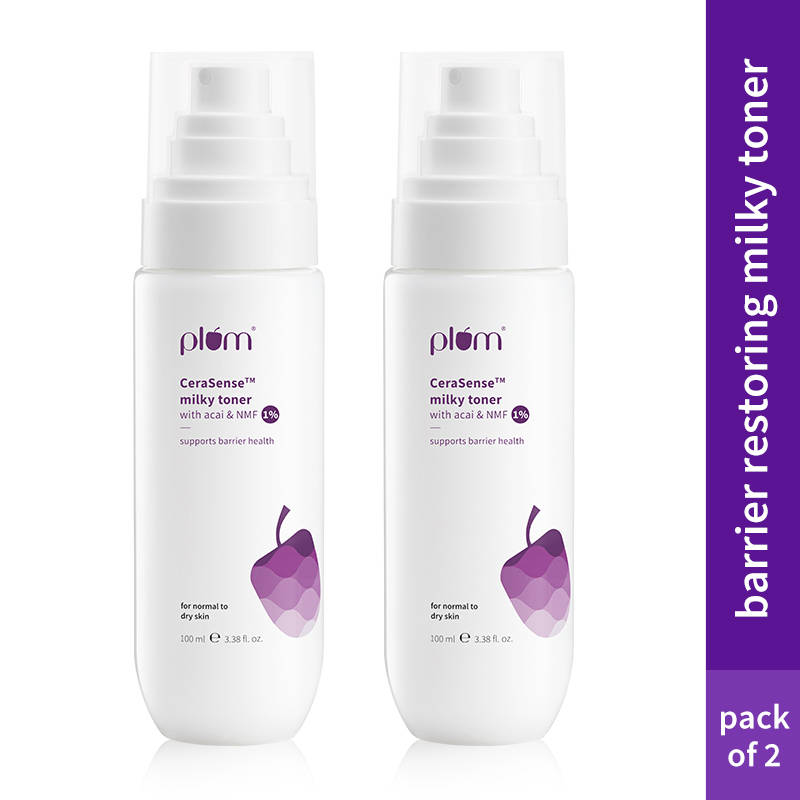 Plum CeraSenseTM Milky Toner for Barrier Repair & Hydration Pack of 2