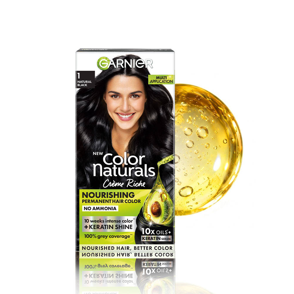 Garnier Hair Colouring Creme,Long-lasting,Smoothness & Shine,Color Naturals