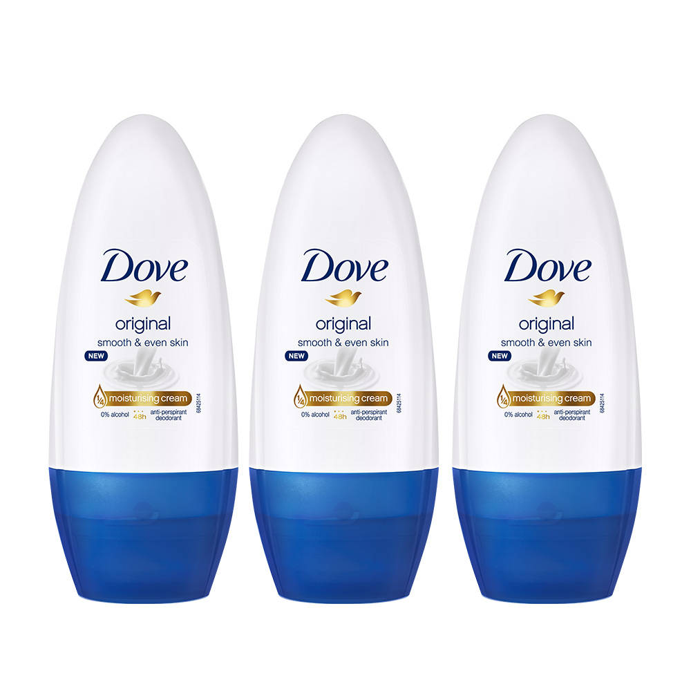 Dove Original Deodorant Roll On Pack Of 3