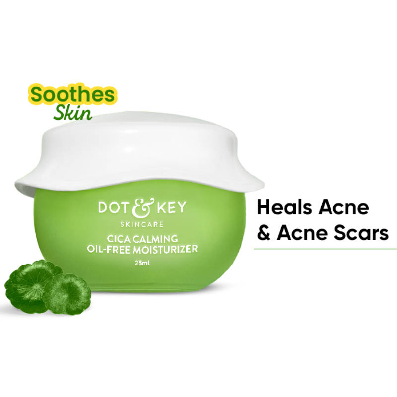 Dot & Key CICA & Niacinamide Calming Renewing Night Gel Cream For Oily, Acne Prone Skin