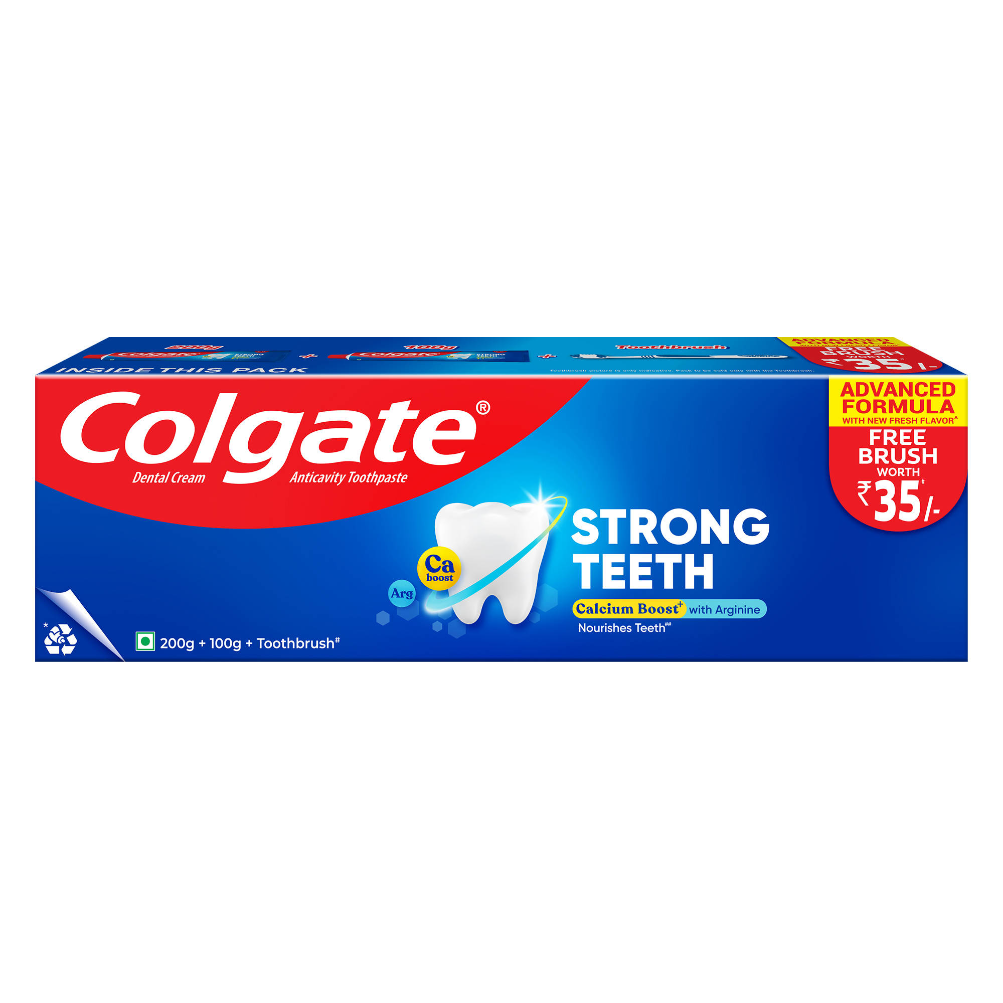 Colgate Strong Teeth- Indias No.1 Toothpaste+ Calcium Boost