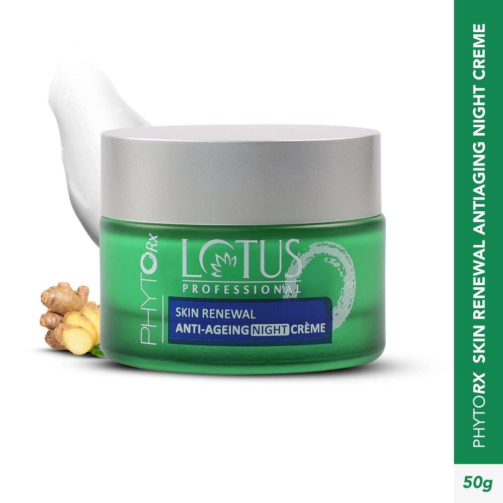 Lotus Herbals Lotus Professional PhytoRx Skin Renewal Anti-Ageing Night Face Cream, Anti-Wrinkle, Collagen Booster