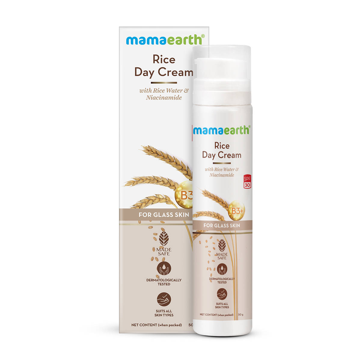 Mamaearth Rice Day Cream For Daily Use With Rice Water & Niacinamide For Glass Skin