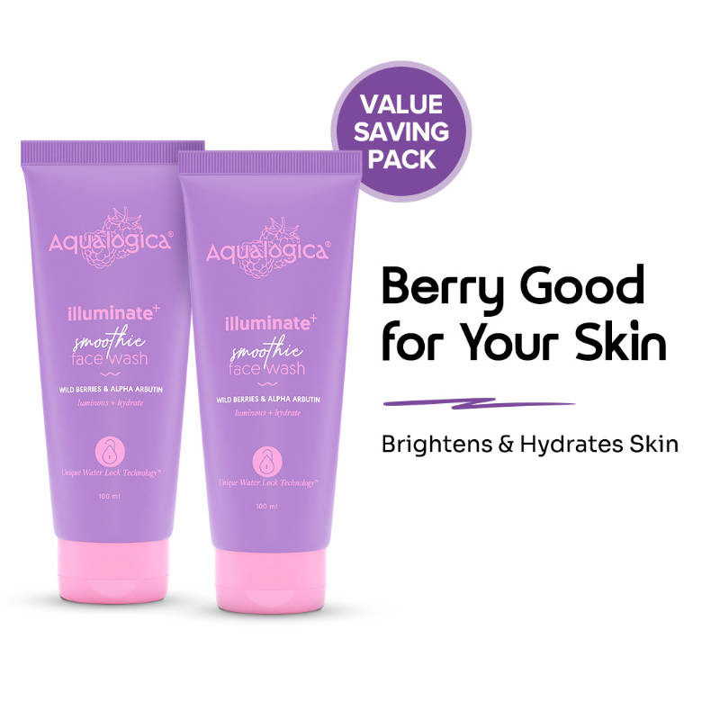 Aqualogica Iiiuminate+ Smoothie Face Wash - Pack Of 2
