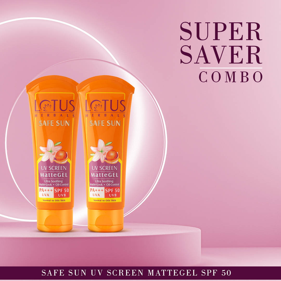 Lotus Herbals Lotus Safe Sun Invisible MatteGel Super Saver Combo