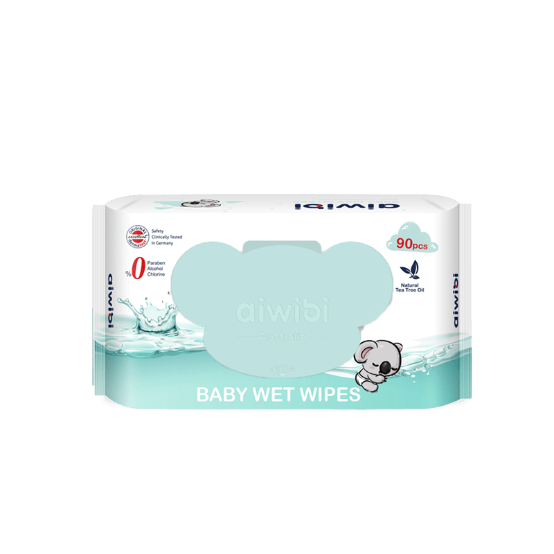 Aiwibi Gentle Soft Tea Tree Oil Baby Wipes 90pcs