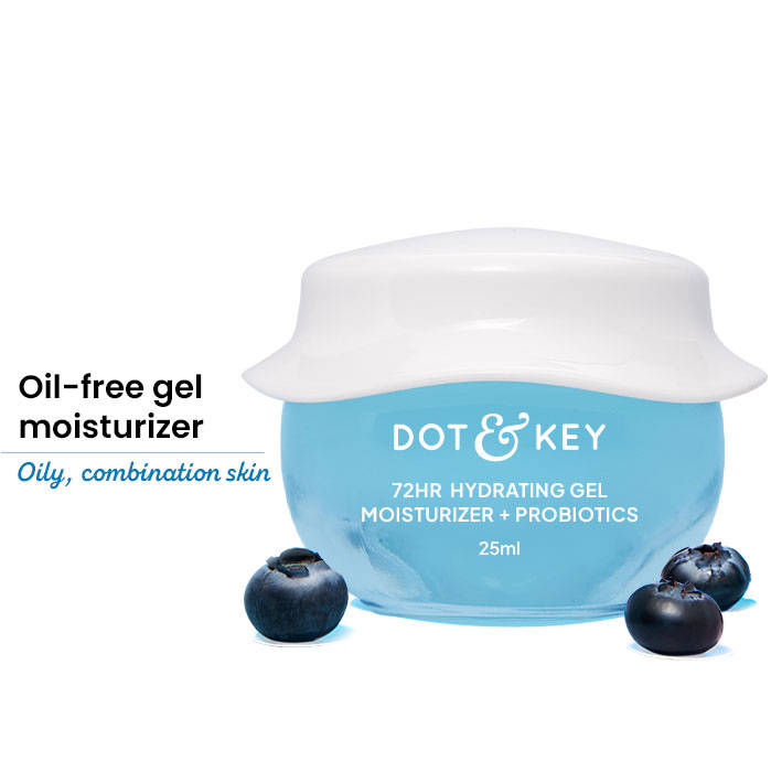 Dot & Key 72HR Hydrating Gel Moisturizer + Probiotics For Face, For Oily Combination Skin