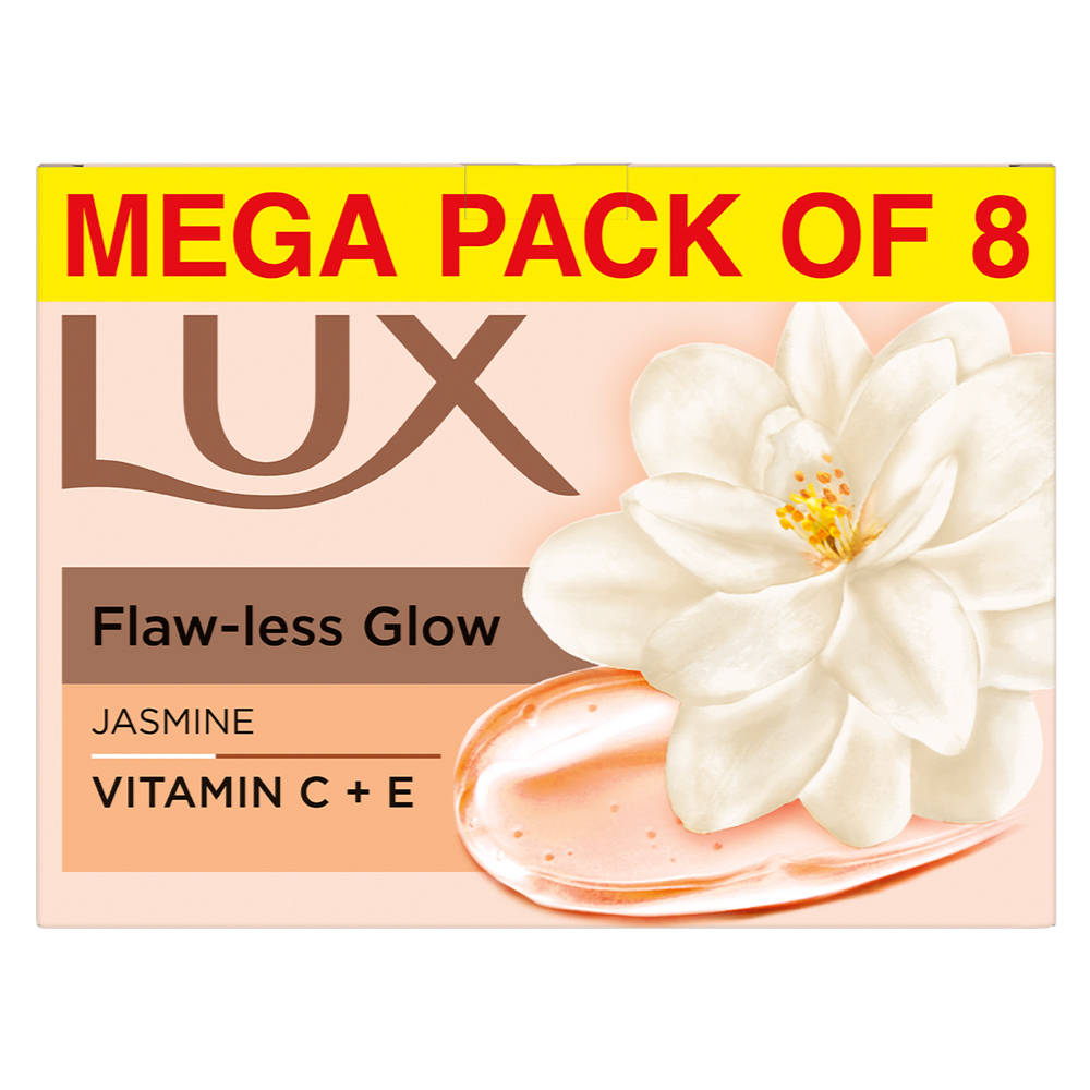 Lux Jasmine & Vitamin E Soap Pack of 8