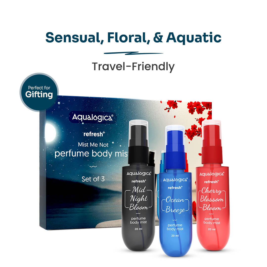 Aqualogica Refresh + Mist Me Not Perfume Body Mist - Set Of 3
