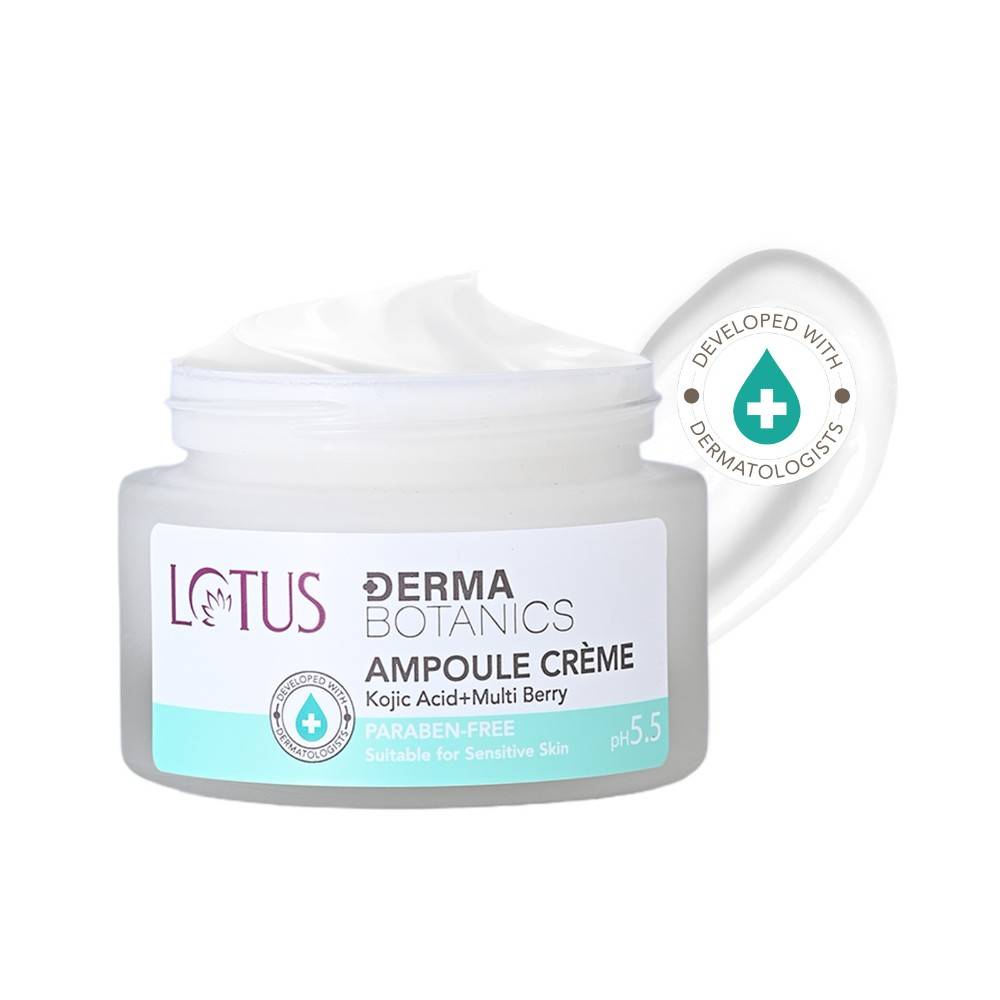 Lotus Herbals Lotus Dermabotanics Kojic Acid + Multi Berry Ampoule Face Cream pH5.5 Suitable For Sensitive Skin