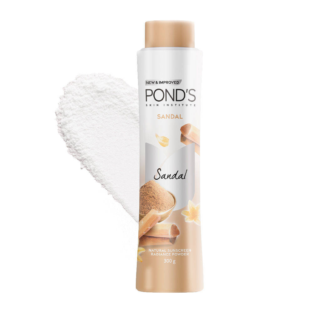 Pond's Ponds Sandal Radiance Talcum Powder Natural Sunscreen