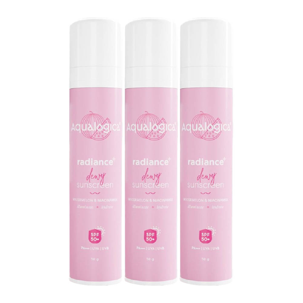 Aqualogica Radiance+ Dewy Sunscreen - Pack Of 3