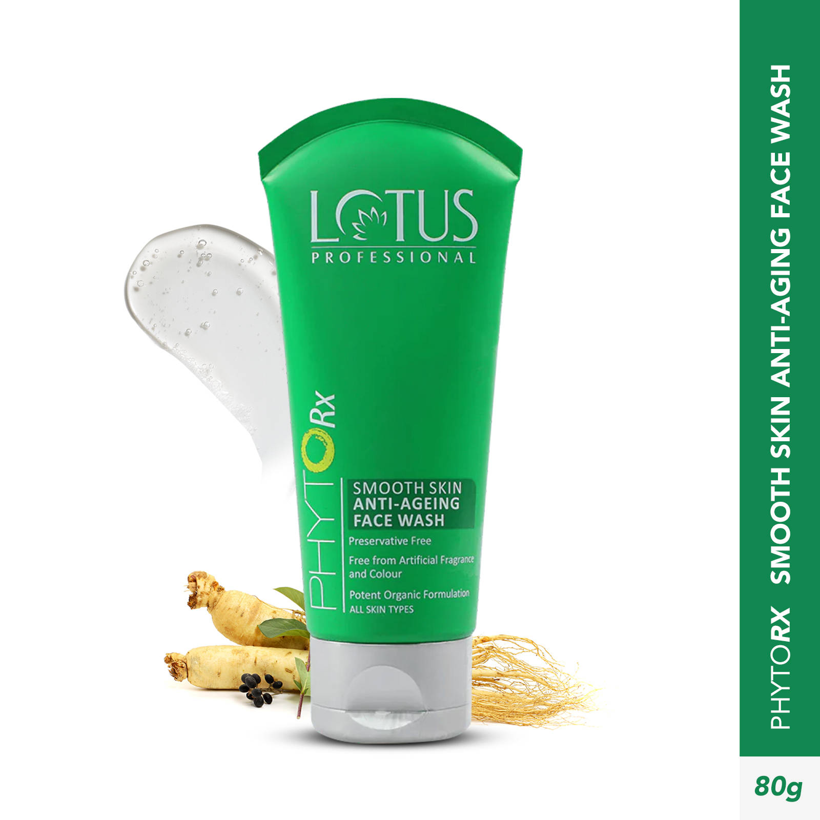 Lotus Herbals Lotus Professional PhytoRx Smooth Skin Anti-Ageing Face Wash, Hydrating & Age-Defying Cleansing Gel