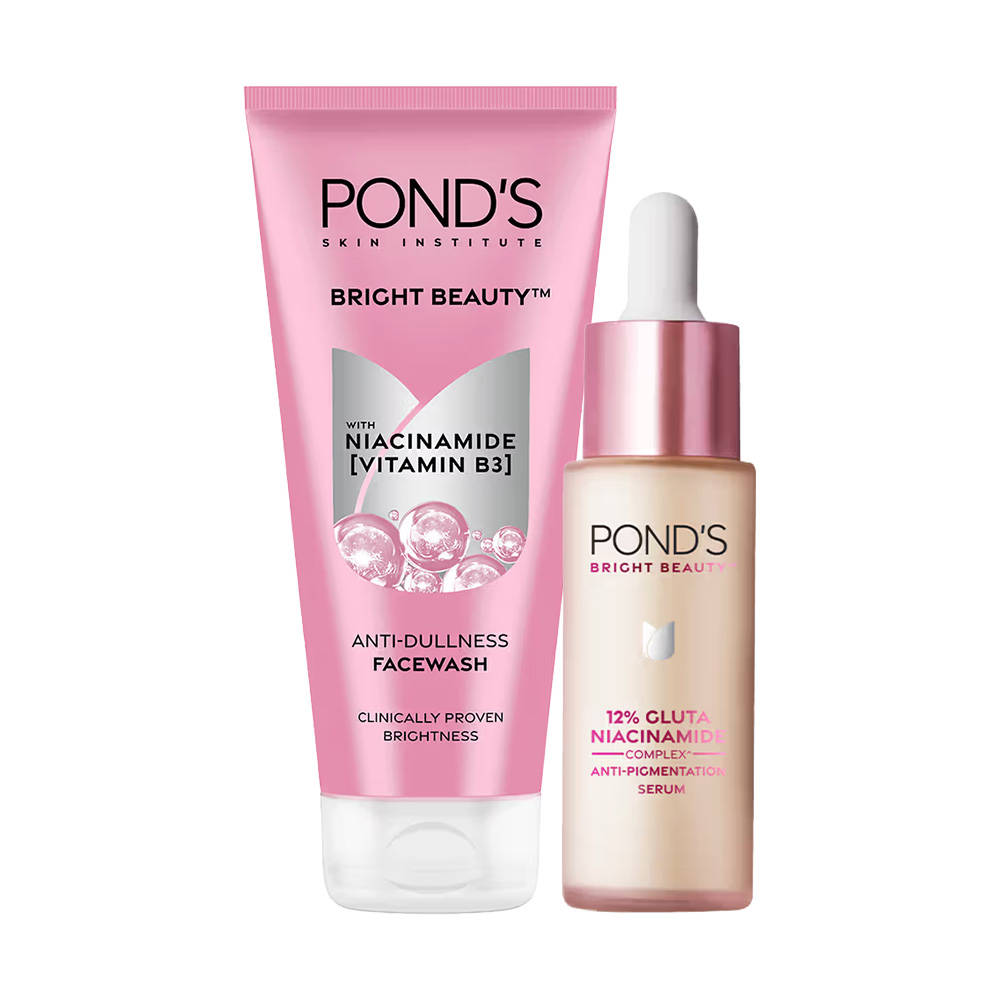 Pond's Ponds Bright Beauty Facewash + Spot-Less Glow Serum Infused Combo