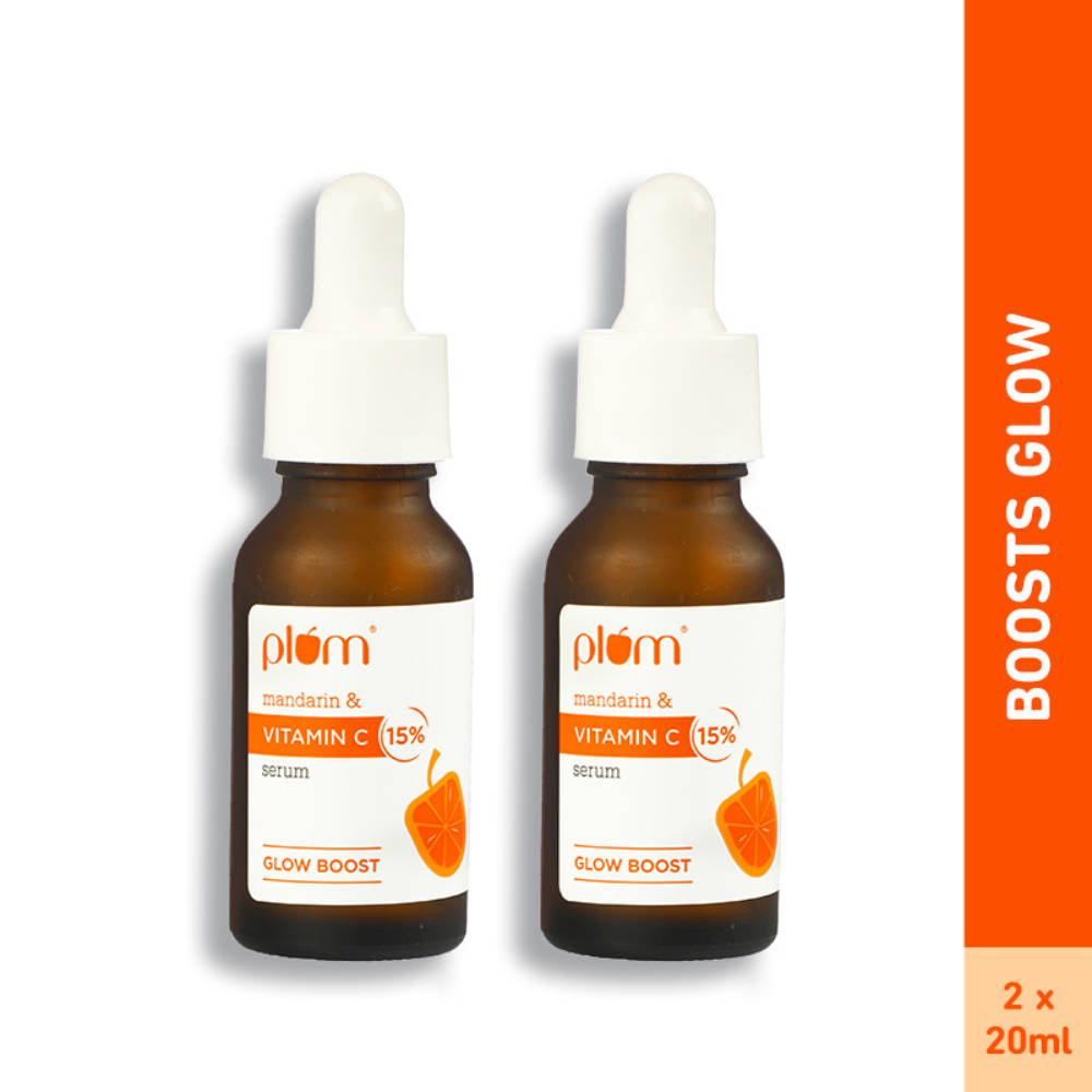 Plum 15% Vitamin C Glow Face Serum - Pack Of 2