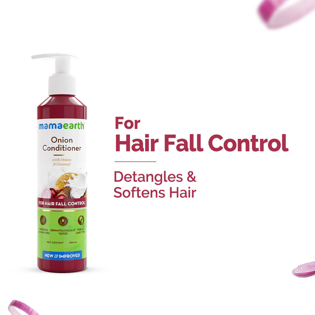 Mamaearth Onion Conditioner With Onion & Coconut For Hair Fall Control