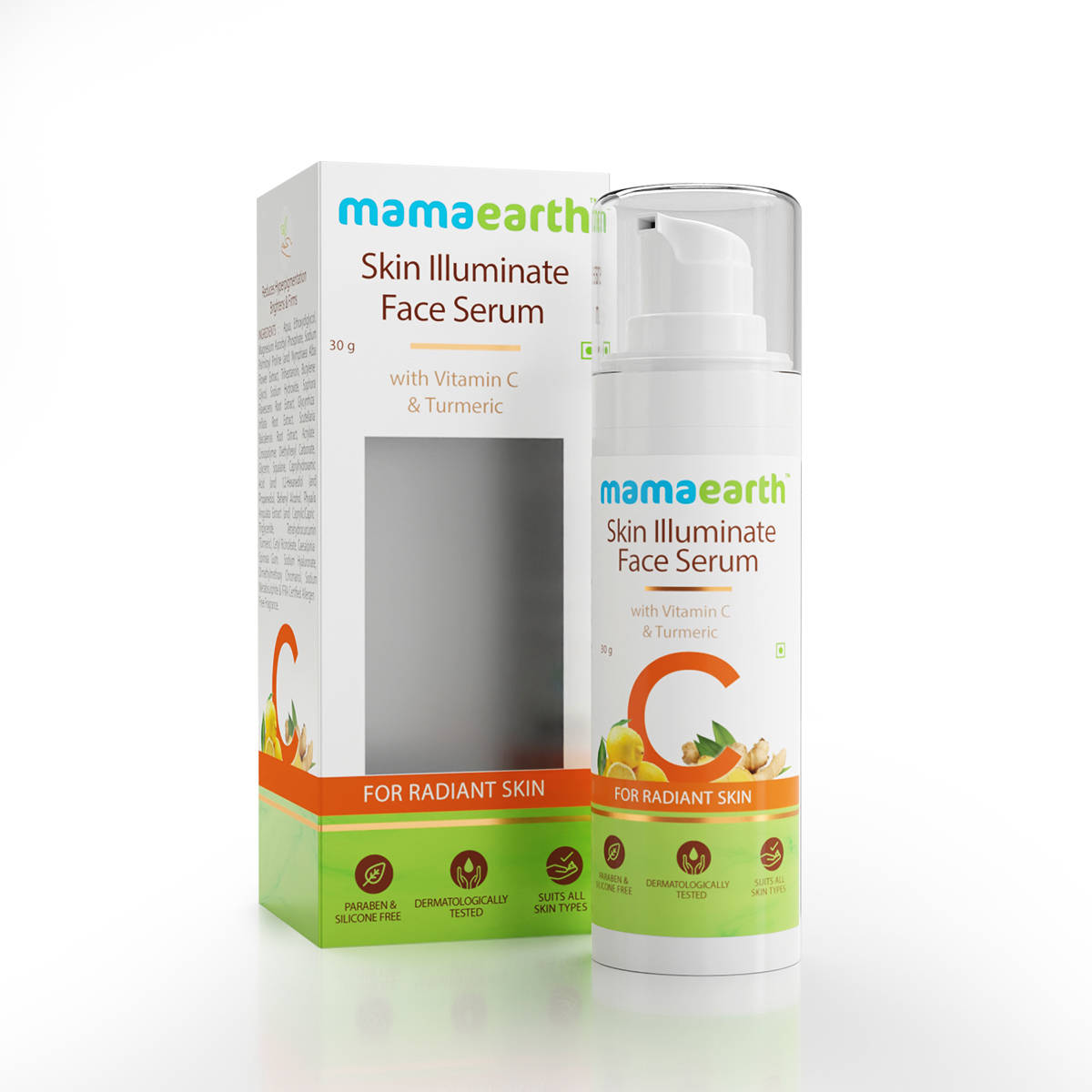 Mamaearth Skin Illuminate Face Serum With Vitamin C & Turmeric For Radiant Skin