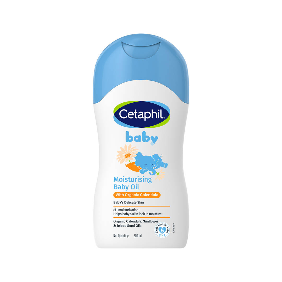 Cetaphil Baby Moisturising Oil with Organic Calendula, Sunflower & Jojoba Seed Oil