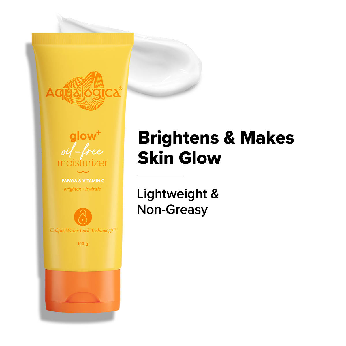 Aqualogica Glow+ Oil Free Moisturizer with Papaya & Vitamin C for Glowing Skin