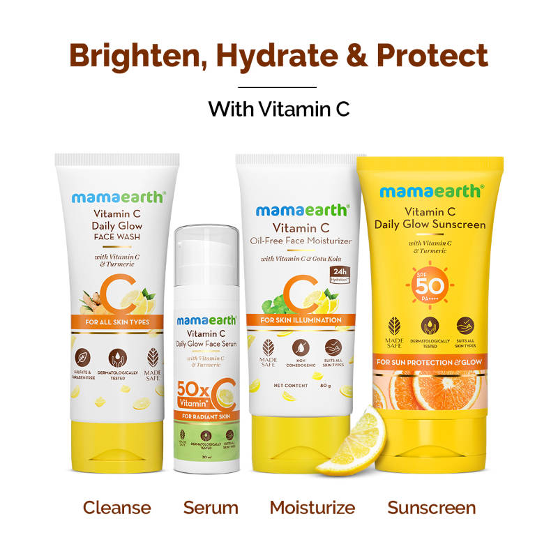 Mamaearth CSMS Vitamin C Glow & Protect Regimen