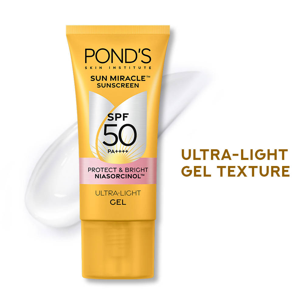 Pond's POND’S Sun Miracle SPF 50 PA+++ Crème Gel Sunscreen - Protect & Bright, With Niacinamide