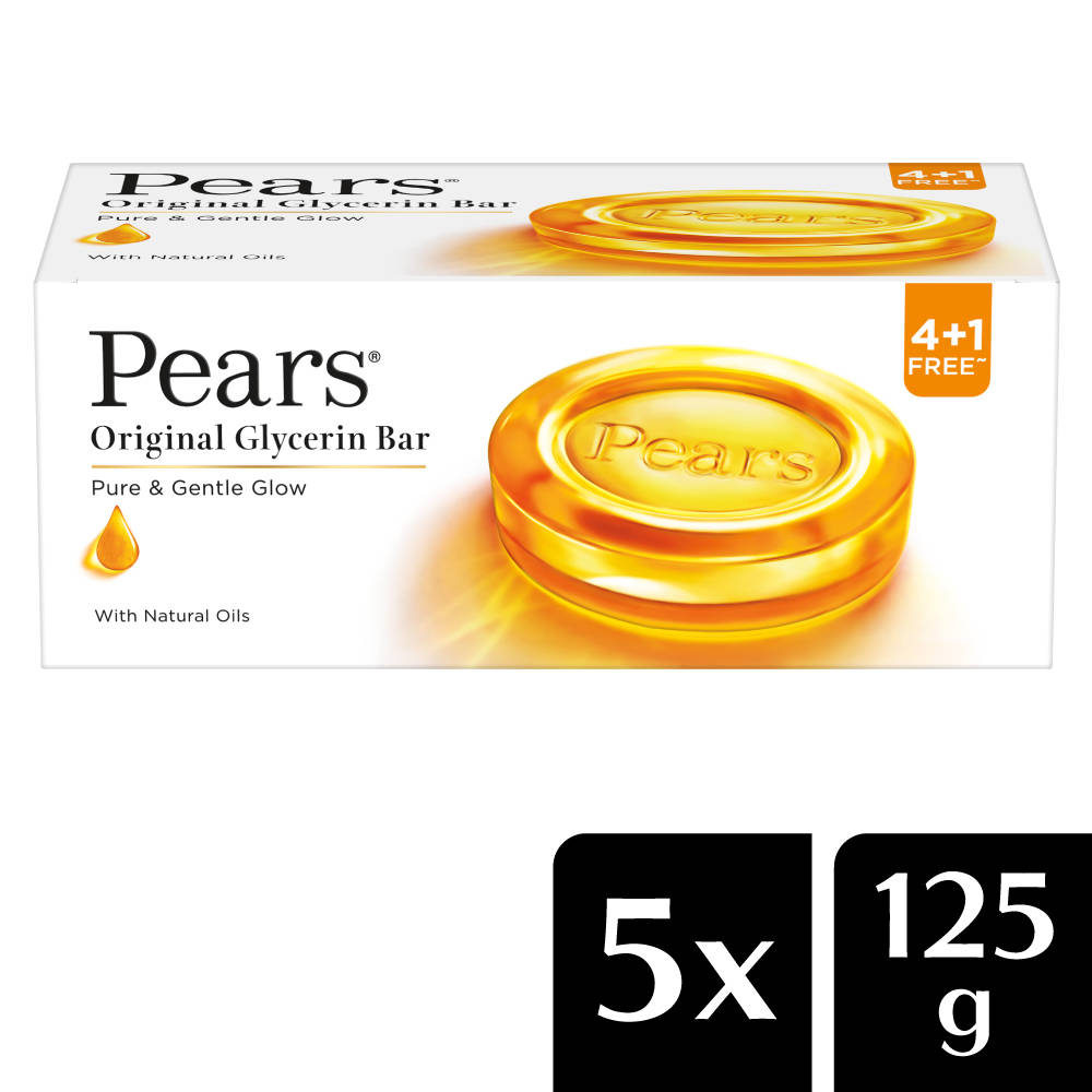Pears Pure & Gentle Soap Bars Buy 4 & Get 1 Free