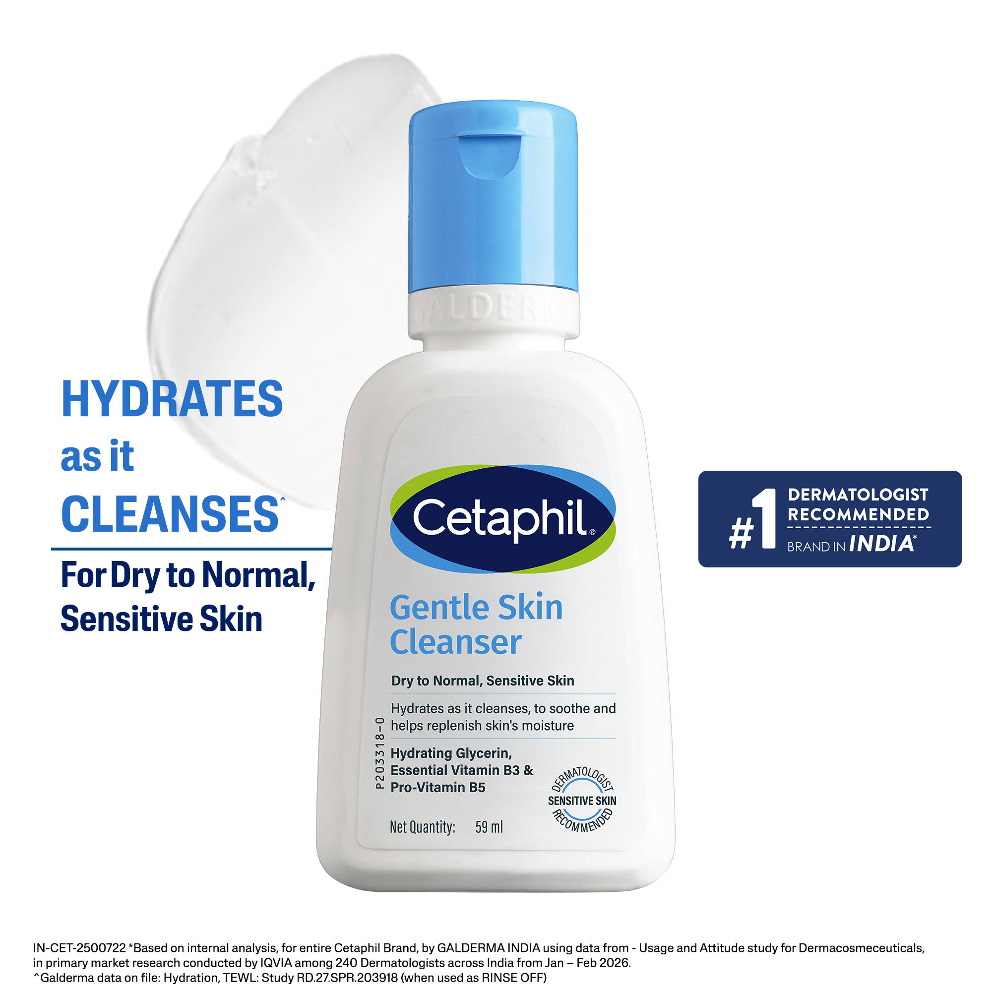Cetaphil Gentle Skin Cleanser For Normal, Dry Skin Hydrates And Softens